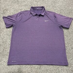 Nike TW Men's XL Purple Polo